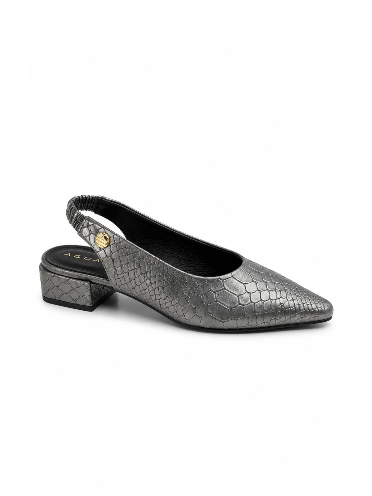 Bailarinas elegantes en cuero color plomo, ideales para looks casuales y formales