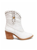 Botas casuales para mujer con tacón medio color hueso referencia Mali