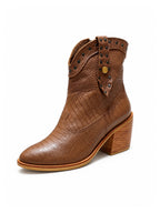 Botas caña alta Mali color miel ideales para looks boho, urbanos y sofisticados