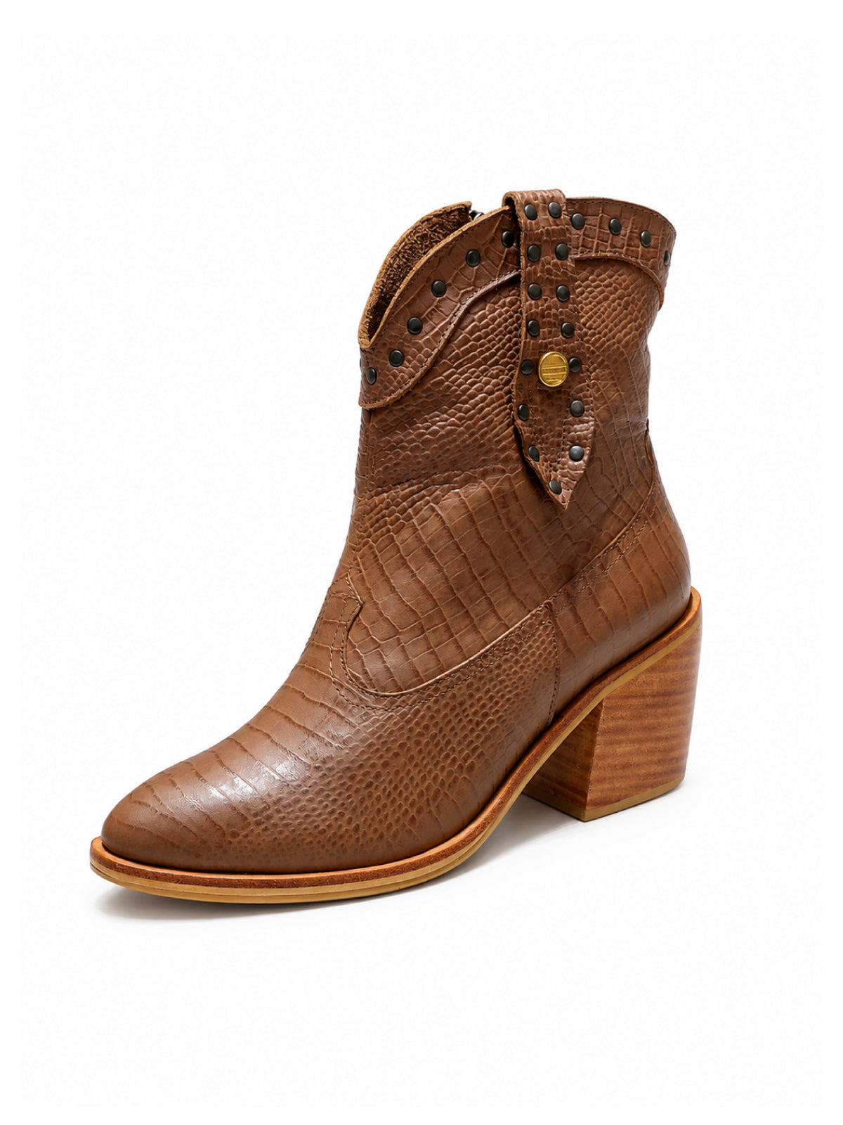 Botas caña alta Mali color miel ideales para looks boho, urbanos y sofisticados