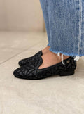 Mocasines Flor Negros