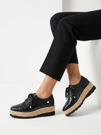 Mocasines Valeria Coquito negros estilo premium chic y sofisticado