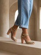 Sandalias Cintya color verde pistacho con diseño cómodo y fresco para mujer