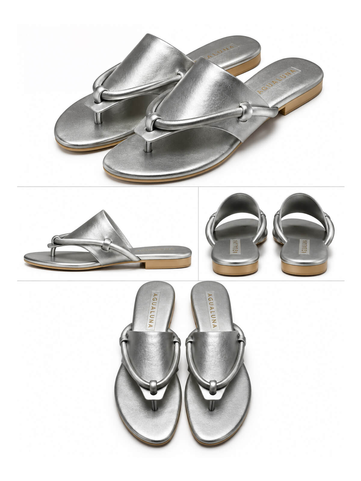 Sandalias Planas Cuero Ava