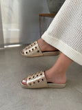 Sandalias Planas Cuero Carlota