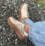 Tenis Cuero Dublin Dorado