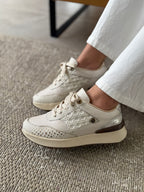 Tenis Cuero Montana Hueso