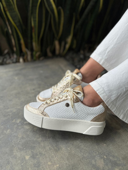 Tenis Cuero Montreal Blanco